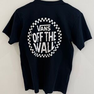Vans Black and White Checkerboard 'Off The Wall' Graphic Tee